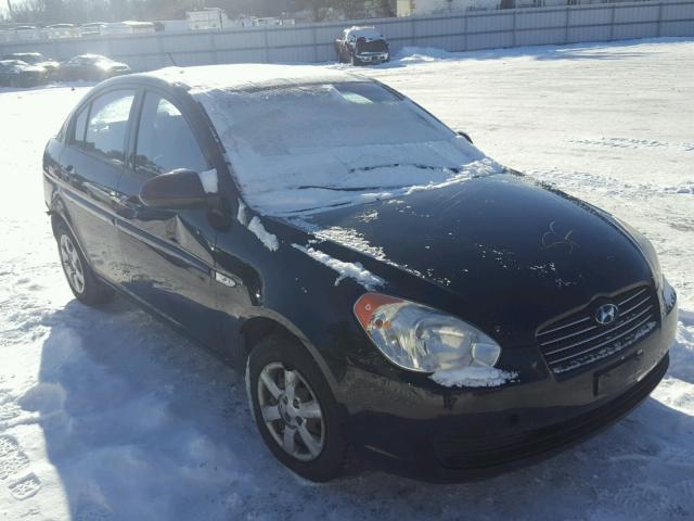 KMHCN46C97U124189 - 2007 HYUNDAI ACCENT GLS BLACK photo 1