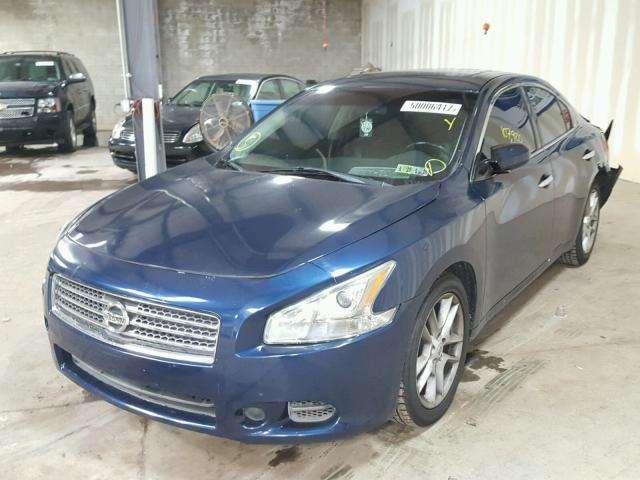 1N4AA5APXCC835669 - 2012 NISSAN MAXIMA S BLUE photo 2