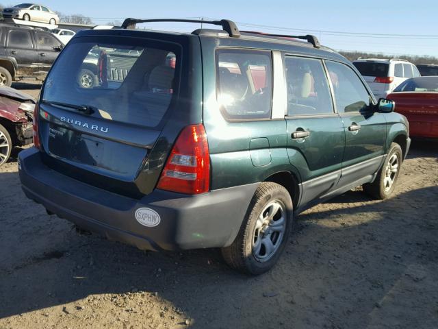 JF1SG63665H755045 - 2005 SUBARU FORESTER 2 GREEN photo 4