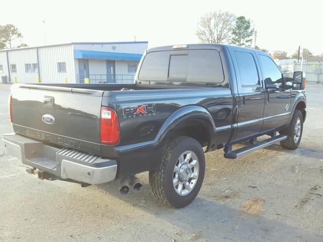 1FT7W2BT7BEC50275 - 2011 FORD F250 SUPER BLACK photo 4