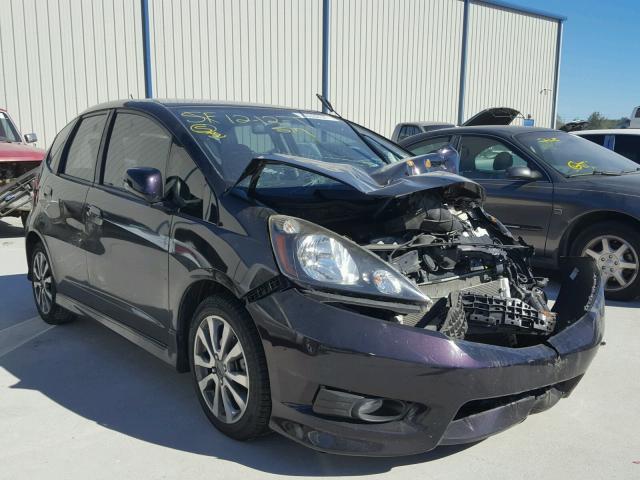 JHMGE8H54DC045119 - 2013 HONDA FIT SPORT BLACK photo 1