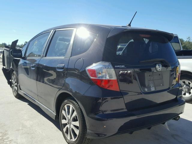 JHMGE8H54DC045119 - 2013 HONDA FIT SPORT BLACK photo 3