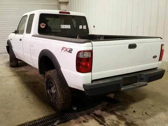 1FTYR14U95PA25005 - 2005 FORD RANGER SUP WHITE photo 3