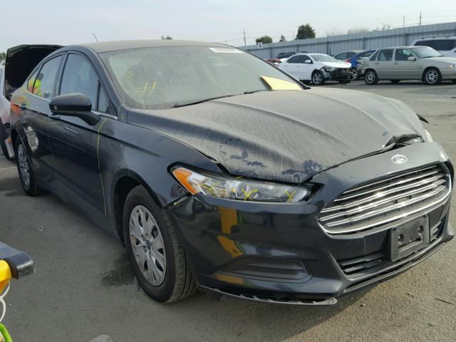 3FA6P0G74ER171601 - 2014 FORD FUSION S GREEN photo 1