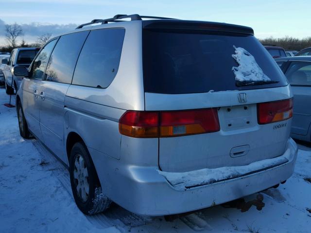 5FNRL18834B109347 - 2004 HONDA ODYSSEY EX SILVER photo 3