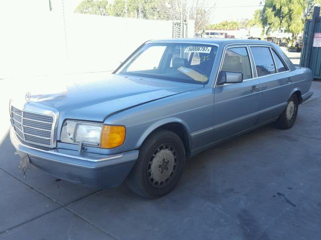 WDBCA39D2GA234919 - 1986 MERCEDES-BENZ 560 SEL BLUE photo 2