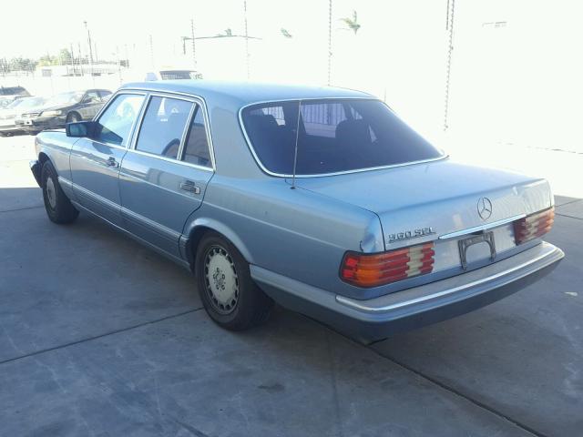 WDBCA39D2GA234919 - 1986 MERCEDES-BENZ 560 SEL BLUE photo 3