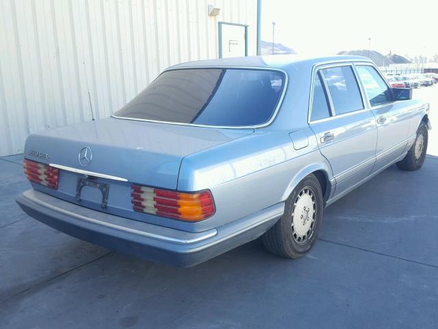 WDBCA39D2GA234919 - 1986 MERCEDES-BENZ 560 SEL BLUE photo 4