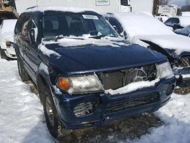 JA4MT21H43J015411 - 2003 MITSUBISHI MONTERO SP BLUE photo 1