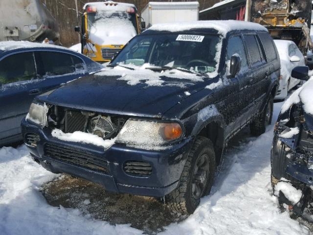 JA4MT21H43J015411 - 2003 MITSUBISHI MONTERO SP BLUE photo 2