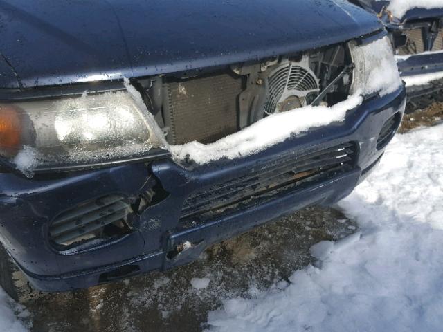 JA4MT21H43J015411 - 2003 MITSUBISHI MONTERO SP BLUE photo 9