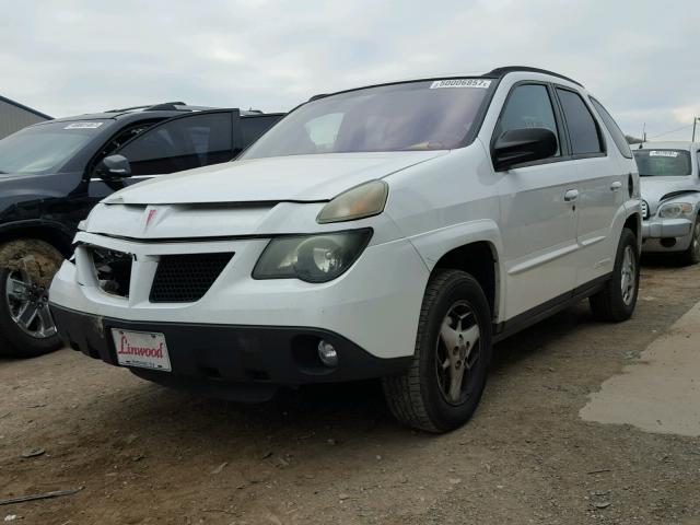 3G7DB03E34S568243 - 2004 PONTIAC AZTEK WHITE photo 2