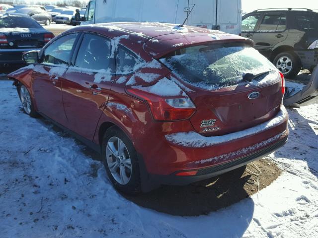 1FAHP3K28CL225631 - 2012 FORD FOCUS SE RED photo 3