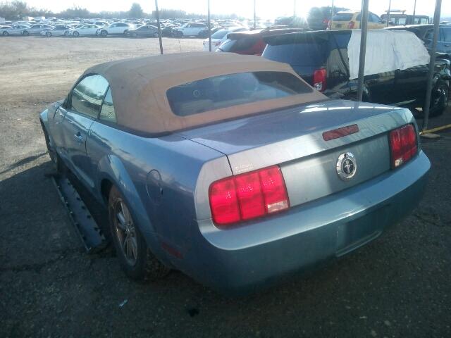 1ZVFT84N075269552 - 2007 FORD MUSTANG BLUE photo 3