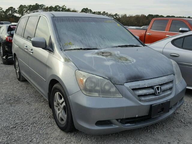 5FNRL38486B103703 - 2006 HONDA ODYSSEY EX GRAY photo 1