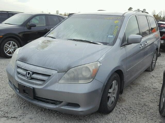 5FNRL38486B103703 - 2006 HONDA ODYSSEY EX GRAY photo 2