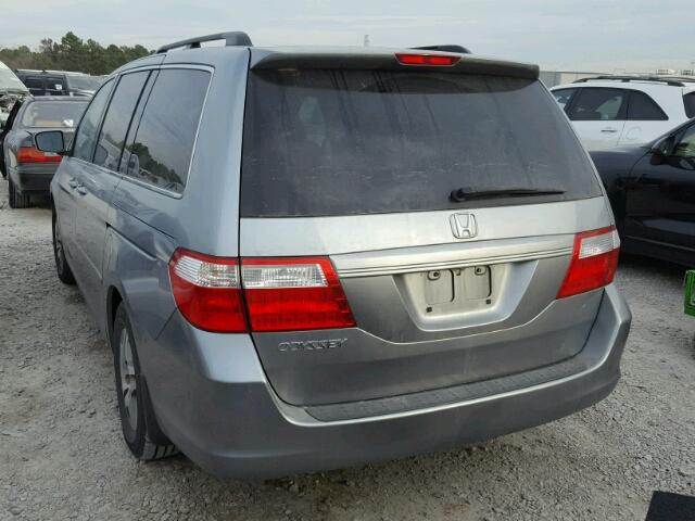 5FNRL38486B103703 - 2006 HONDA ODYSSEY EX GRAY photo 3