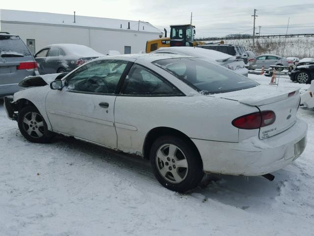 1G1JS124127255229 - 2002 CHEVROLET CAVALIER L WHITE photo 3