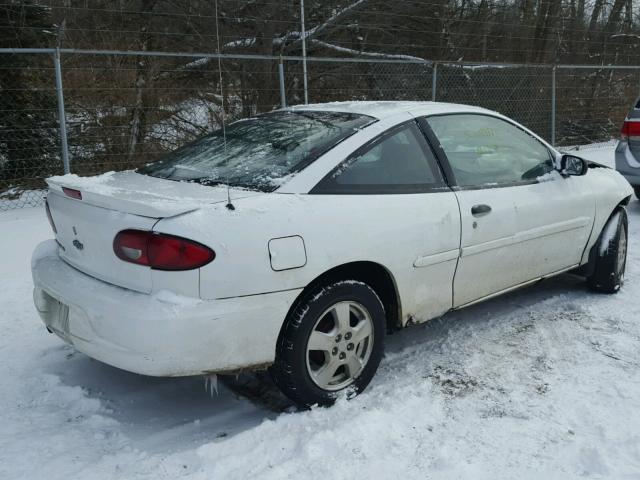 1G1JS124127255229 - 2002 CHEVROLET CAVALIER L WHITE photo 4