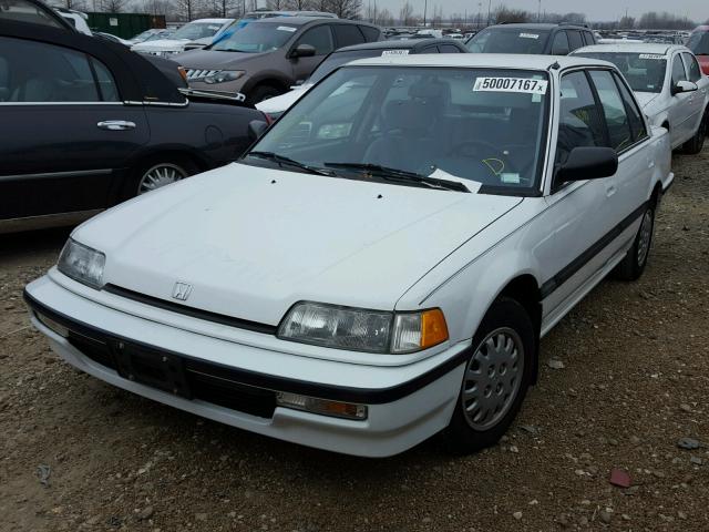 1HGED3654LL020710 - 1990 HONDA CIVIC LX WHITE photo 2