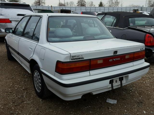 1HGED3654LL020710 - 1990 HONDA CIVIC LX WHITE photo 3