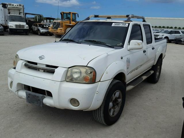 1N6ED27T11C358114 - 2001 NISSAN FRONTIER C WHITE photo 2