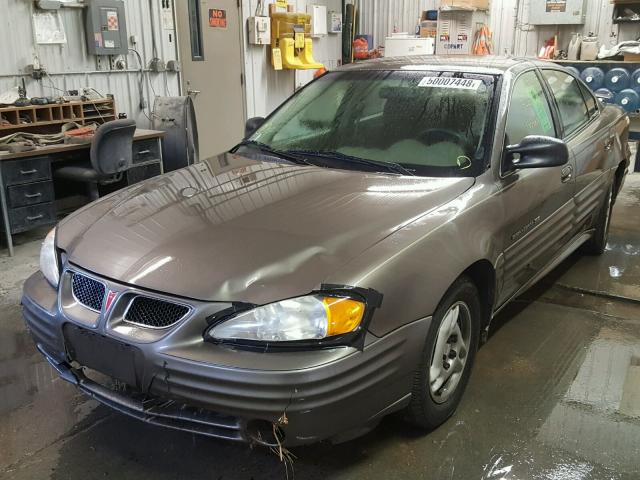 1G2NE52T91M573764 - 2001 PONTIAC GRAND AM S BROWN photo 2