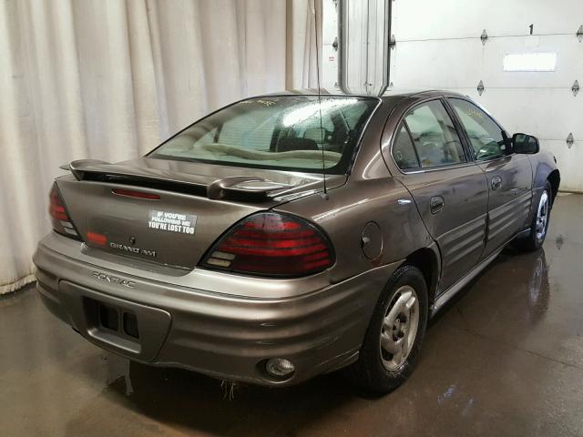 1G2NE52T91M573764 - 2001 PONTIAC GRAND AM S BROWN photo 4