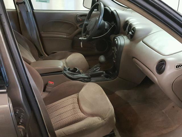 1G2NE52T91M573764 - 2001 PONTIAC GRAND AM S BROWN photo 5