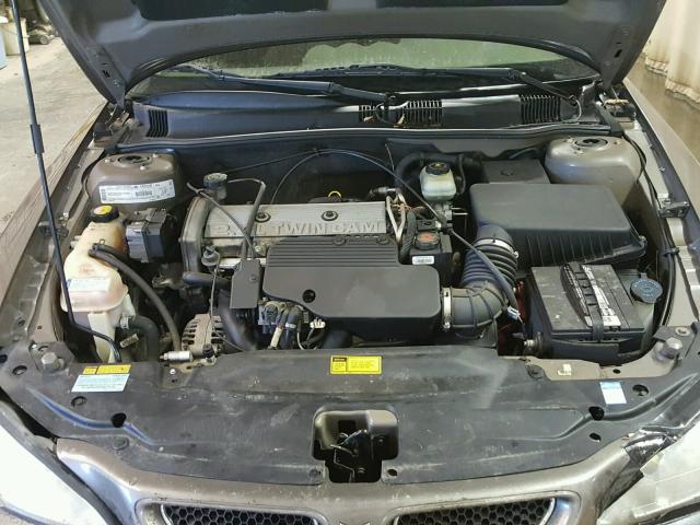 1G2NE52T91M573764 - 2001 PONTIAC GRAND AM S BROWN photo 7