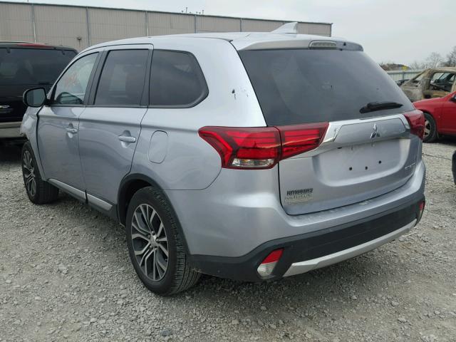 JA4AD2A38HZ004859 - 2017 MITSUBISHI OUTLANDER SILVER photo 3