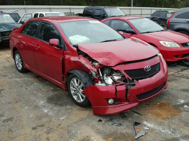 2T1BU4EE8AC505798 - 2010 TOYOTA COROLLA BA RED photo 1