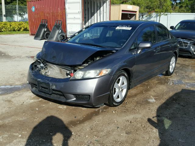 2HGFA1F59AH582470 - 2010 HONDA CIVIC LX GRAY photo 2