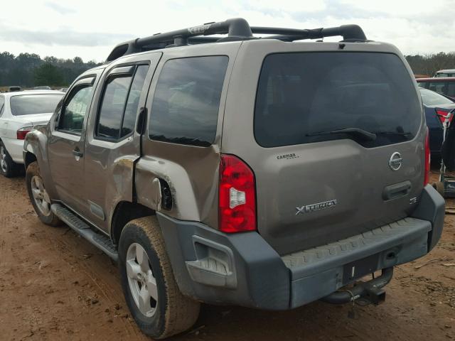 5N1AN08W35C620342 - 2005 NISSAN XTERRA OFF GRAY photo 3