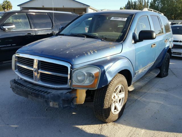 1D4HB48N95F601158 - 2005 DODGE DURANGO SL BLUE photo 2