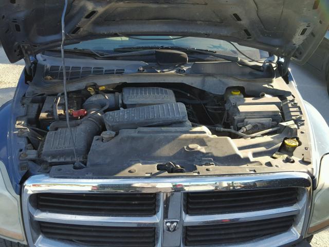 1D4HB48N95F601158 - 2005 DODGE DURANGO SL BLUE photo 7