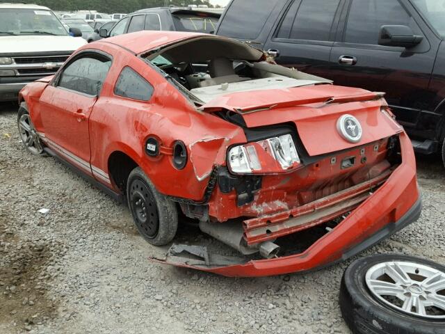 1ZVBP8AM1B5148018 - 2011 FORD MUSTANG RED photo 3