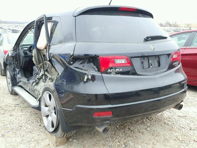 5J8TB18298A014554 - 2008 ACURA RDX BLACK photo 3