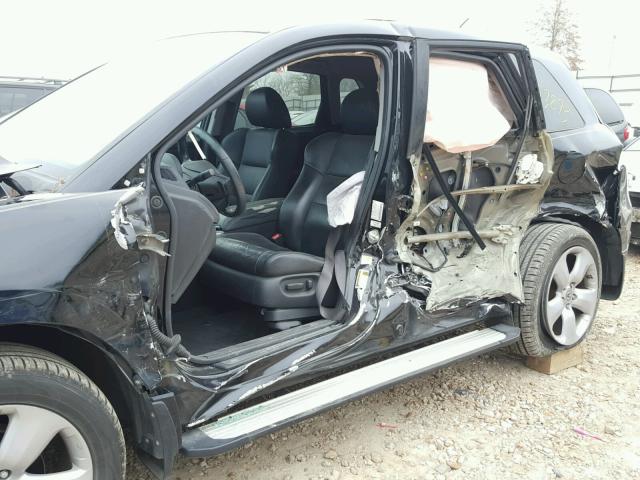 5J8TB18298A014554 - 2008 ACURA RDX BLACK photo 9