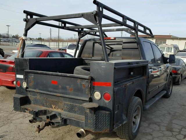 1N6AA07B85N545637 - 2005 NISSAN TITAN XE BLACK photo 4