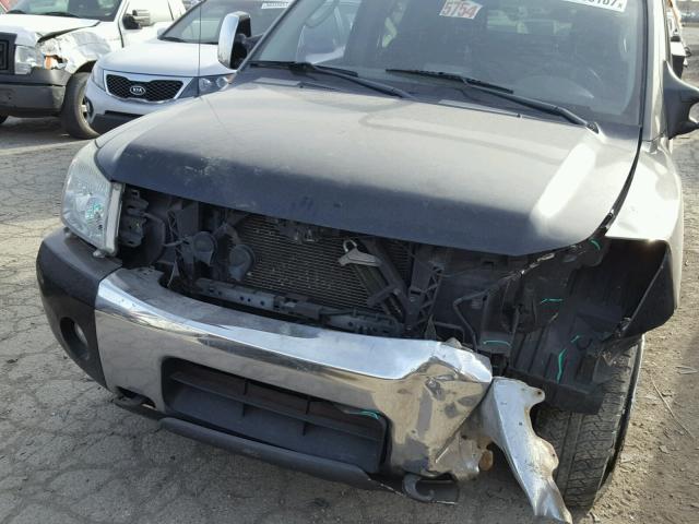 1N6AA07B85N545637 - 2005 NISSAN TITAN XE BLACK photo 9