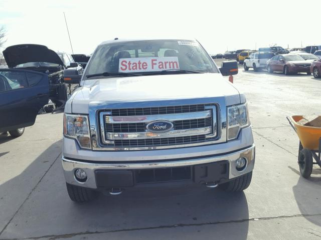 1FTFW1ETXEKF45734 - 2014 FORD F150 SUPER SILVER photo 9