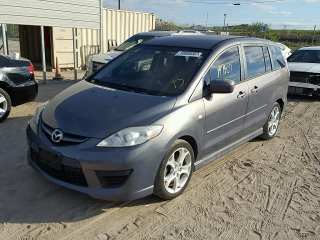 JM1CR29L180306082 - 2008 MAZDA 5 GRAY photo 2