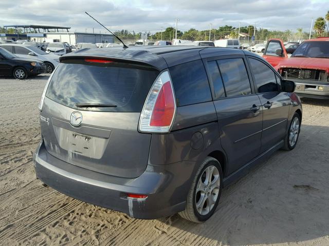 JM1CR29L180306082 - 2008 MAZDA 5 GRAY photo 4