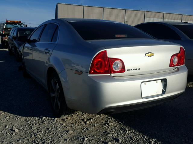 1G1ZC5E17BF103762 - 2011 CHEVROLET MALIBU 1LT SILVER photo 3