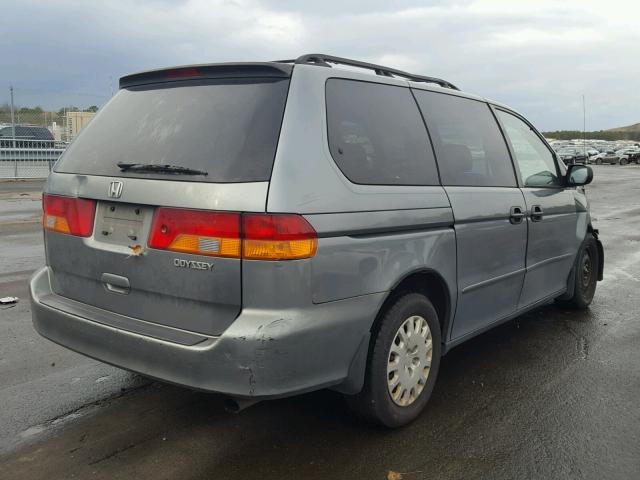 2HKRL18592H553305 - 2002 HONDA ODYSSEY LX GRAY photo 4