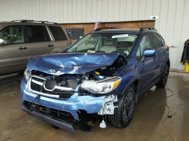 JF2GPAVC8E8288881 - 2014 SUBARU XV CROSSTR BLUE photo 2