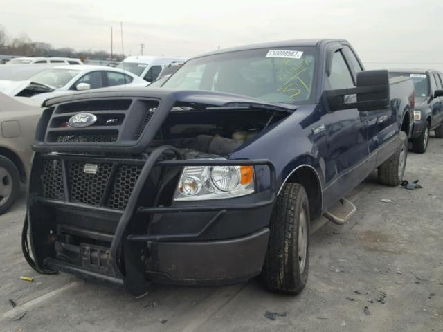 1FTRF12W68KC56754 - 2008 FORD F150 BLACK photo 2