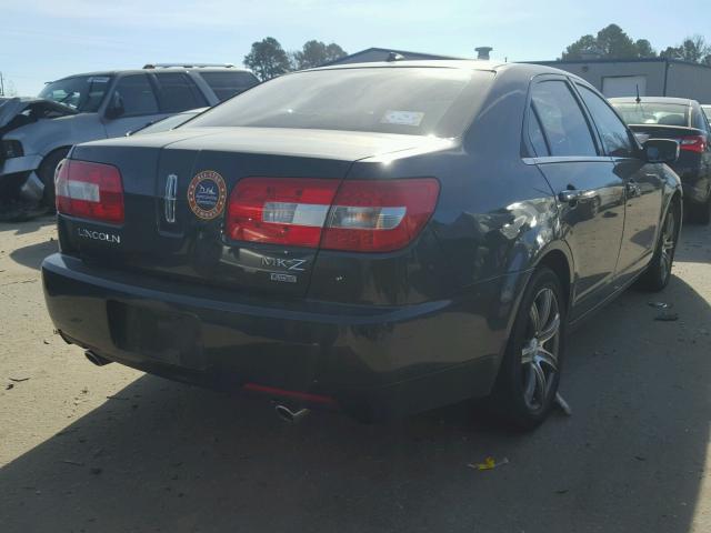 3LNHM28T87R633384 - 2007 LINCOLN MKZ BLACK photo 4