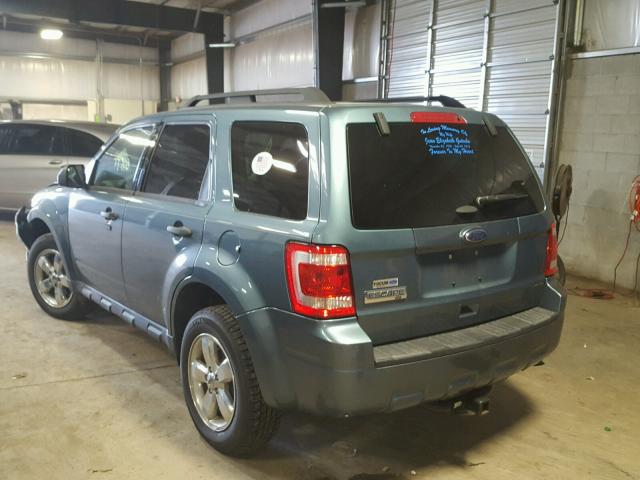 1FMCU0D70CKA32640 - 2012 FORD ESCAPE XLT BLUE photo 3